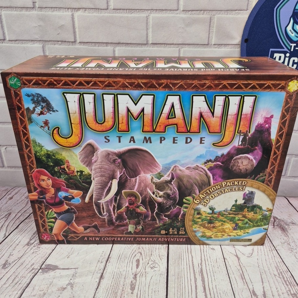 Spin‎ Master Games Jumanji Stampede Adventure Cooperative Board Game Sealed Box